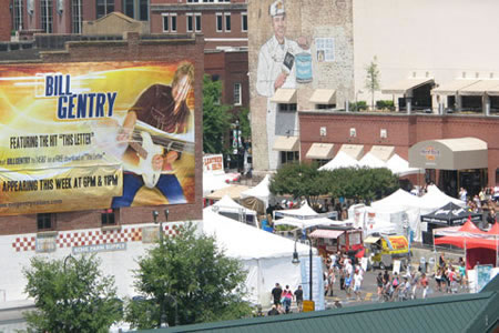 Country fans at the festival