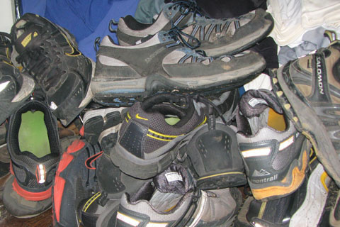 Closet of Running Shoes