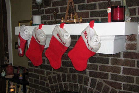 CFL bulbs in stockings