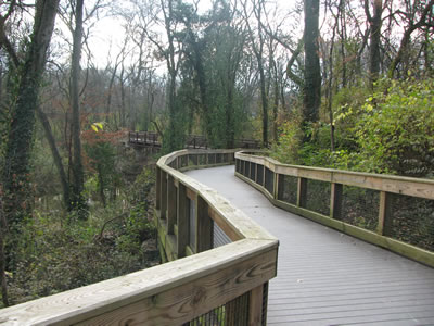 Bridge on a greenway