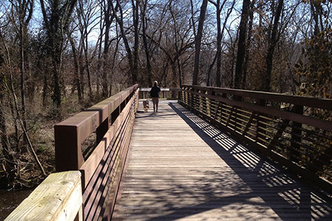 Bridge over Richland Creek on the greenway