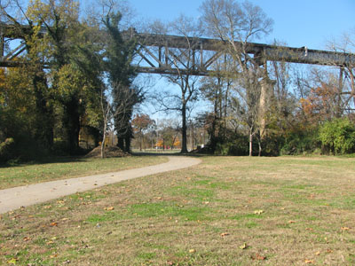 CSX Railroad Track at Shelby Bottoms