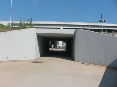 Tunnels under Briley Parkway