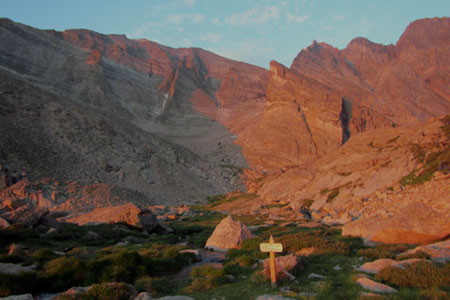 alpenglow from the meadow