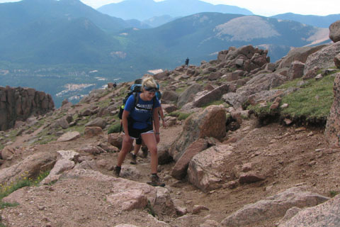 hikers on the Barr Trail