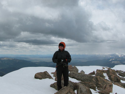 Mount Bierstadt in the snow