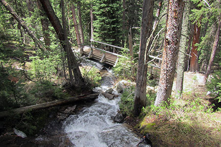 a photo from one bridge to another below