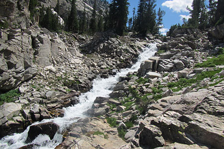 One of the many cascades in the South Fork