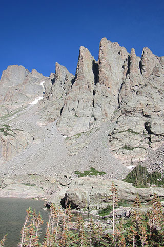 Spires above Sky Pond