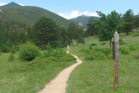 Fast hiking in the mountains