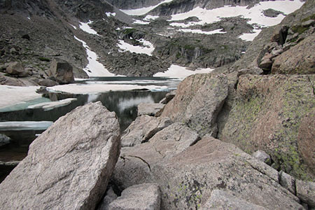 ice flowing on Frozen Lake