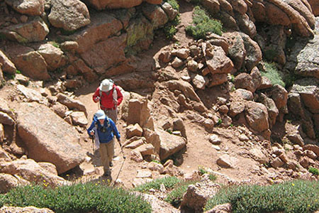 Golden Stairs near the summit of Pikes Peak