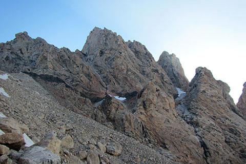 The Grand from above the fixed ropes