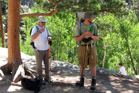 hikers along the trail