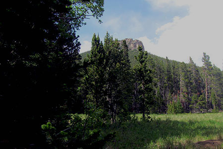 View of Estes Cone from Moore Park