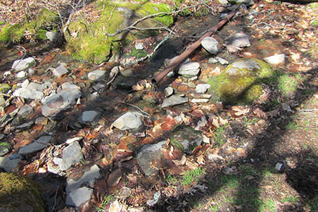 water pipe at Moore Spring