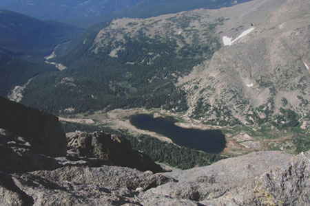 Lawn Lake from near the top 