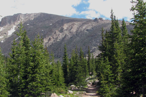 Mummy Mountain from the Lawn Lake Trail