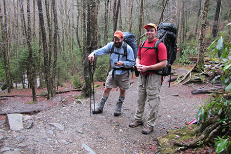 On the trail near Arch Rock