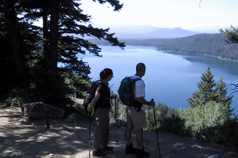 Phelps Lake Overlook in summer