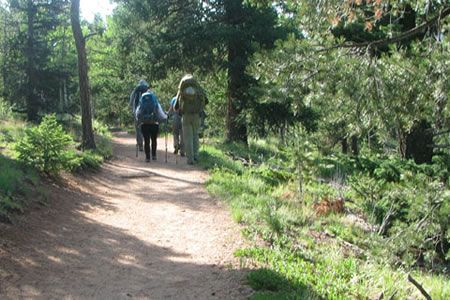 Returning on the Barr Trail