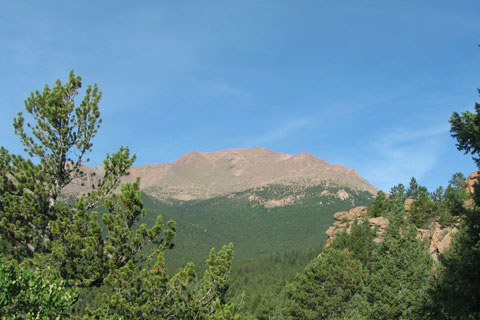 Pikes from rocky overlook