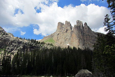 Ptarmigan Towers form Lake Nokoni