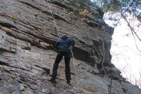 rappelling