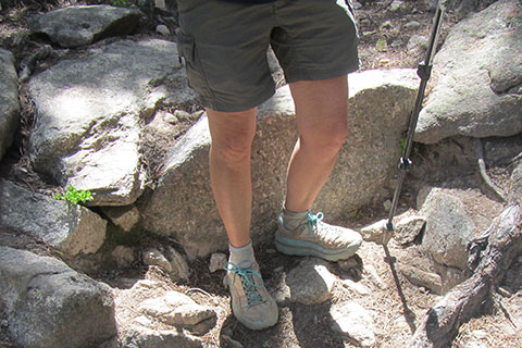 High steps on the Finch Lake Trail