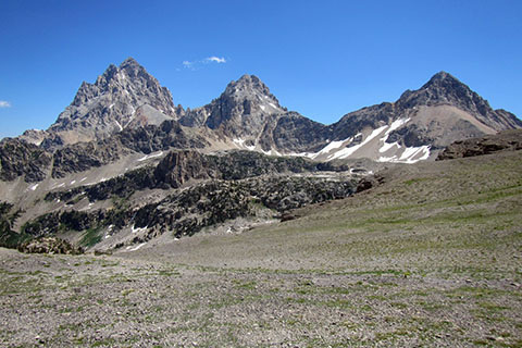 Tetons from Hurricane Pass