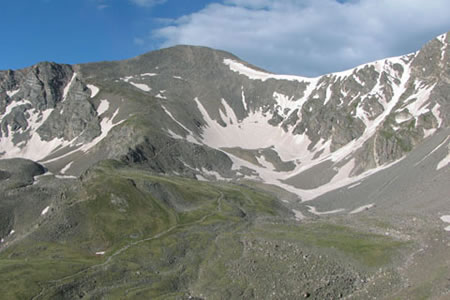 Grays peak from Kelso Mountain