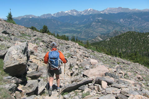 view while descending Twin Sisters