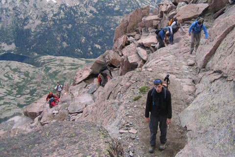 breathing hard on longs peak