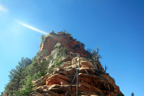 The narrow way to Angels Landing