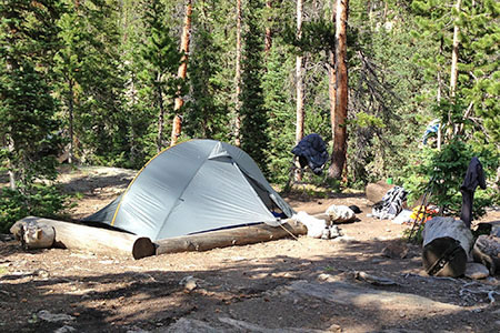 camp in Rocky Mountain National Park