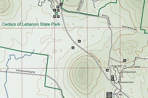 Cedars map