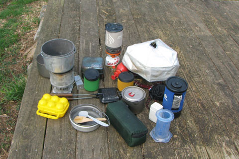 camp cooking gear