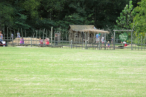 The Nature Play area near the Nature Center