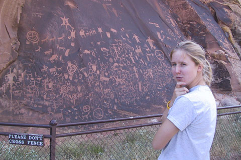 Newspaper rock in Utah