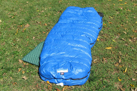 SLeeping bag and pad