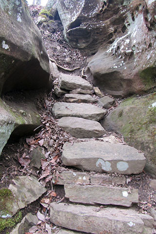 Steps connecting Under the Bridge to Over the Bridge