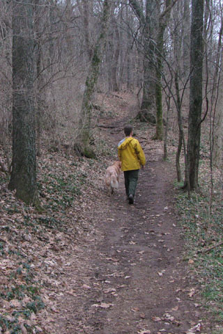 Jake walking in the Park